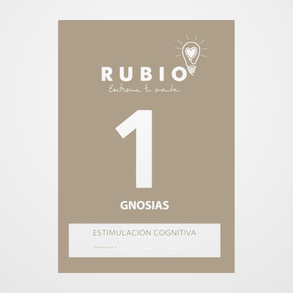 CUADERNO RUBIO A4 ESTIMULACION COGNITIVA GNOSIAS Nº 1 (Sin deterioro cognitivo o deterioro leve)