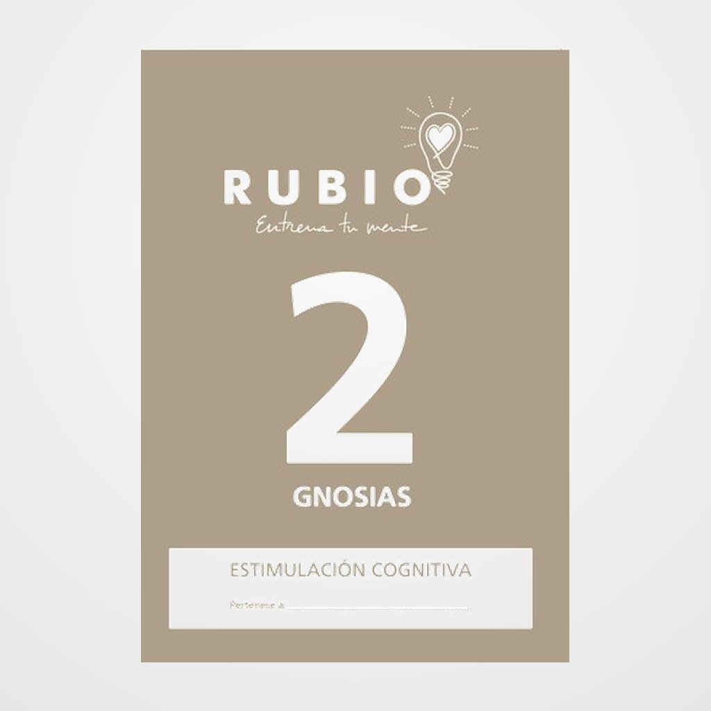 [12602111] CUADERNO RUBIO A4 ESTIMULACION COGNITIVA GNOSIAS Nº 2 (Deterioro cognitivo leve-moderado)