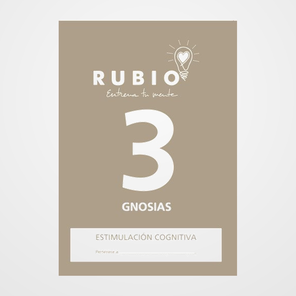 CUADERNO RUBIO A4 ESTIMULACION COGNITIVA GNOSIAS Nº 3 (Deterioro cognitivo moderado-grave)
