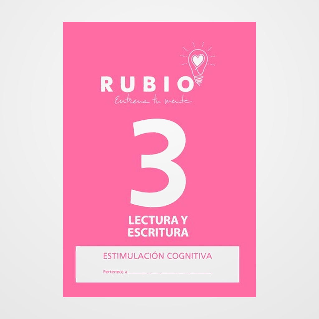 CUADERNO RUBIO A4 ESTIMULACION COGNITIVA LECTURA Nº 3 (Deterioro cognitivo moderado-grave)