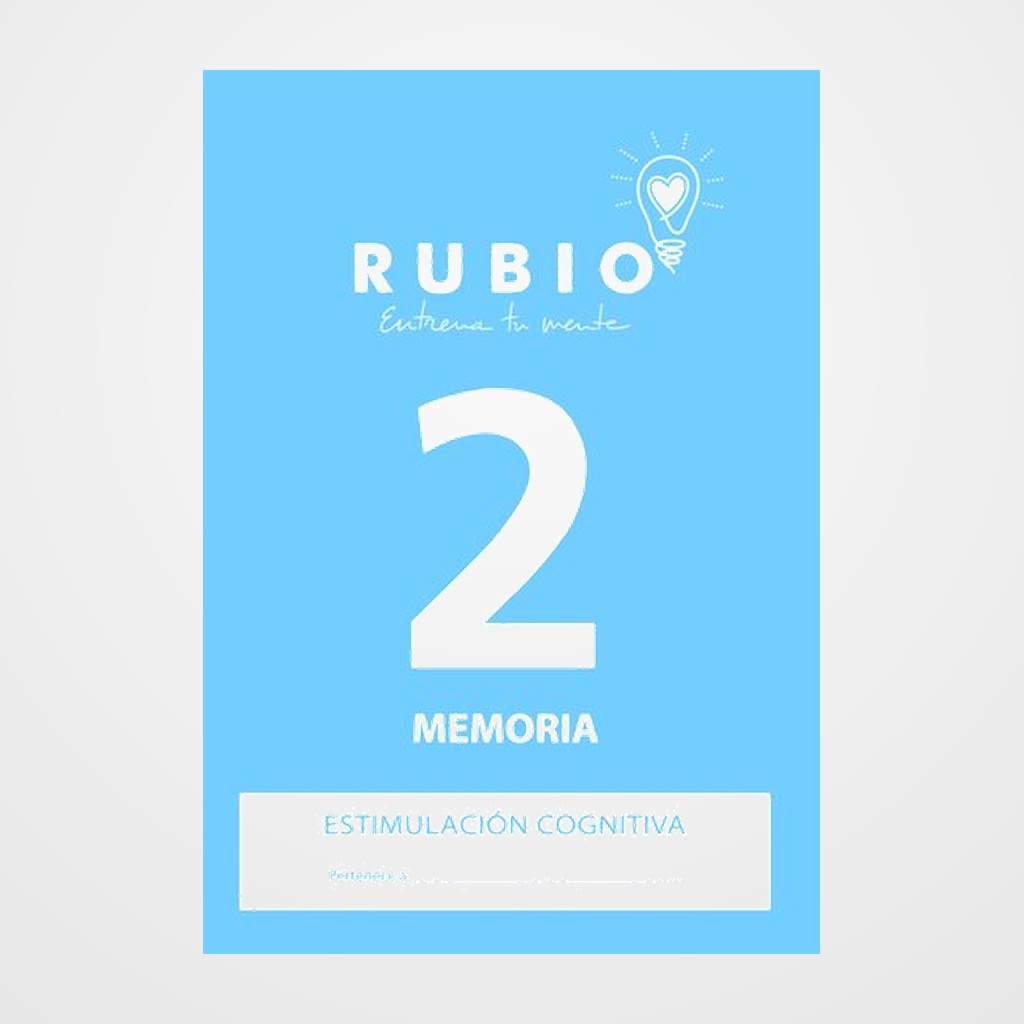 CUADERNO RUBIO A4 ESTIMULACION COGNITIVA MEMORIA Nº 2 (Deterioro cognitivo leve-moderado)