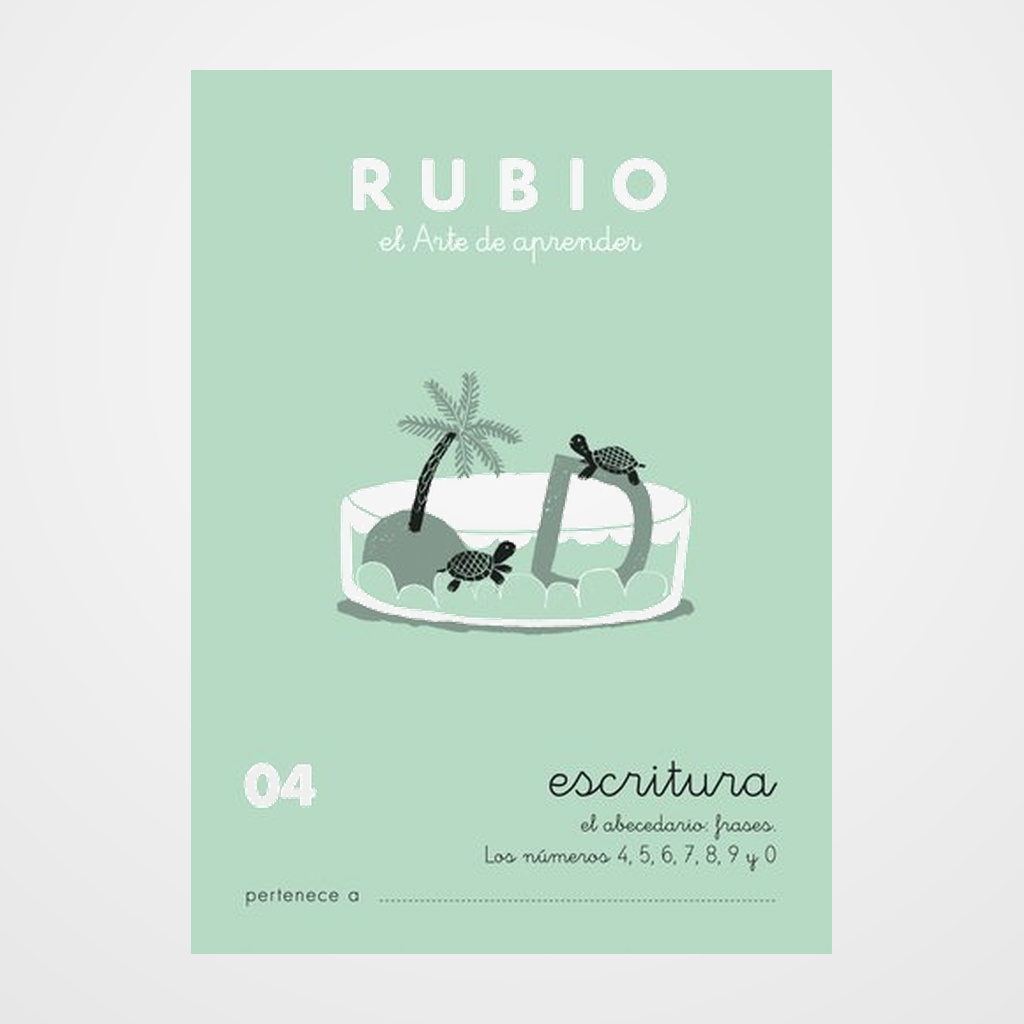 CUADERNO RUBIO A5 ESCRITURA Nº 04 (+4 años)