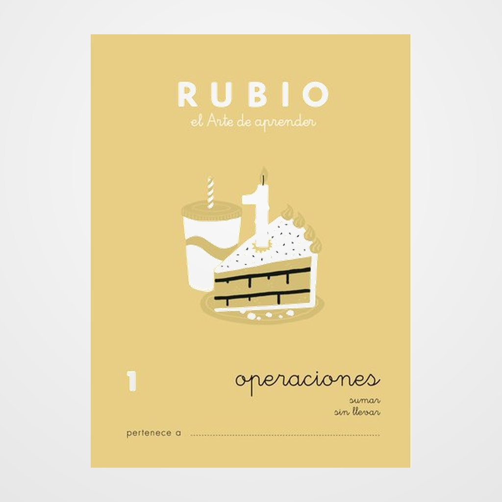 CUADERNO RUBIO A5 OPERACIONES y PROBLEMAS Nº 1 - SUMAS SIN LLEVAR (+6 años)