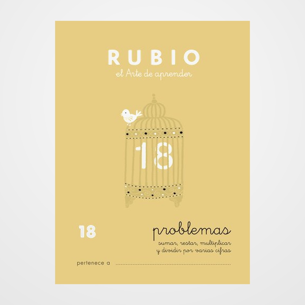 CUADERNO RUBIO A5 OPERACIONES y PROBLEMAS Nº 18 - MULTIPLICACIONES Y DIVISIONES POR VARIAS CIFRAS (+11 años)