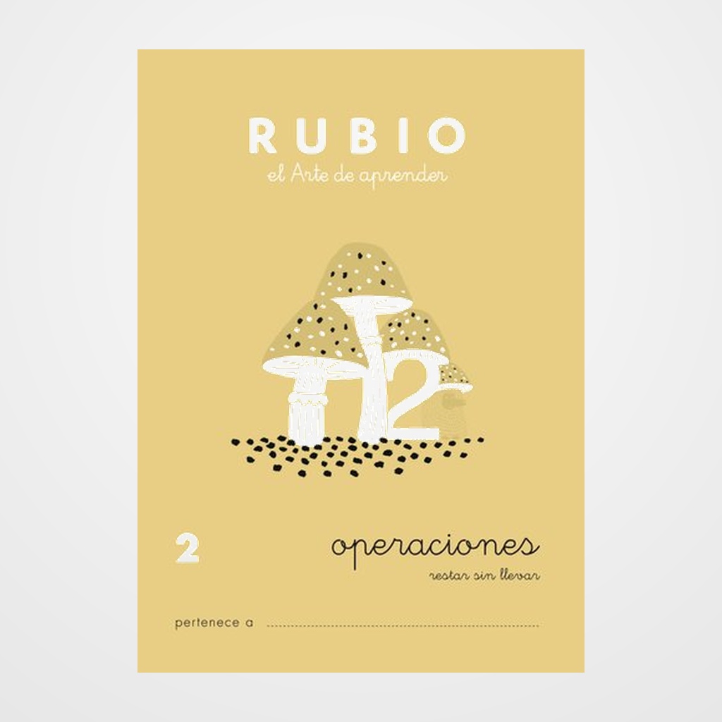 CUADERNO RUBIO A5 OPERACIONES y PROBLEMAS Nº 2 - RESTAS SIN LLEVAR (+6 años)