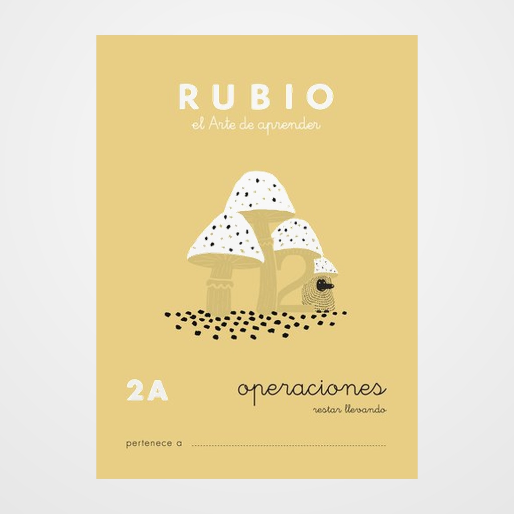 CUADERNO RUBIO A5 OPERACIONES y PROBLEMAS Nº 2A - RESTAS LLEVANDO (+7 años)