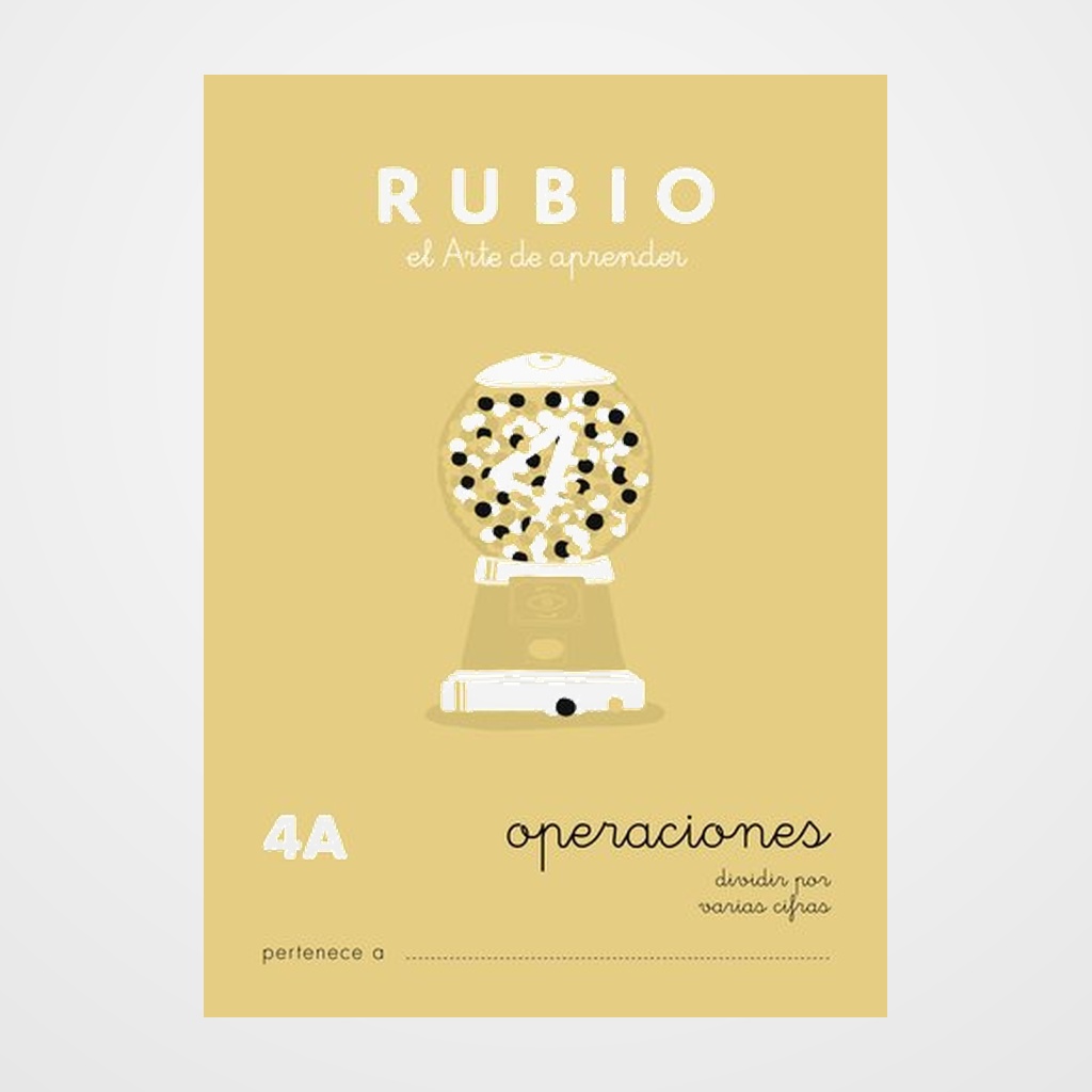 CUADERNO RUBIO A5 OPERACIONES y PROBLEMAS Nº 4A - DIVISIONES POR VARIAS CIFRAS (+9 años)