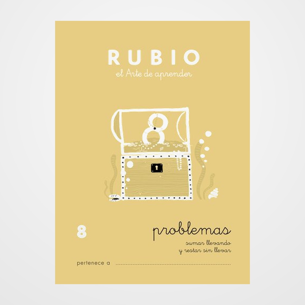 CUADERNO RUBIO A5 OPERACIONES y PROBLEMAS Nº 8 - SUMAS LLEVANDO Y RESTAS SIN LLEVAR (+6 años)