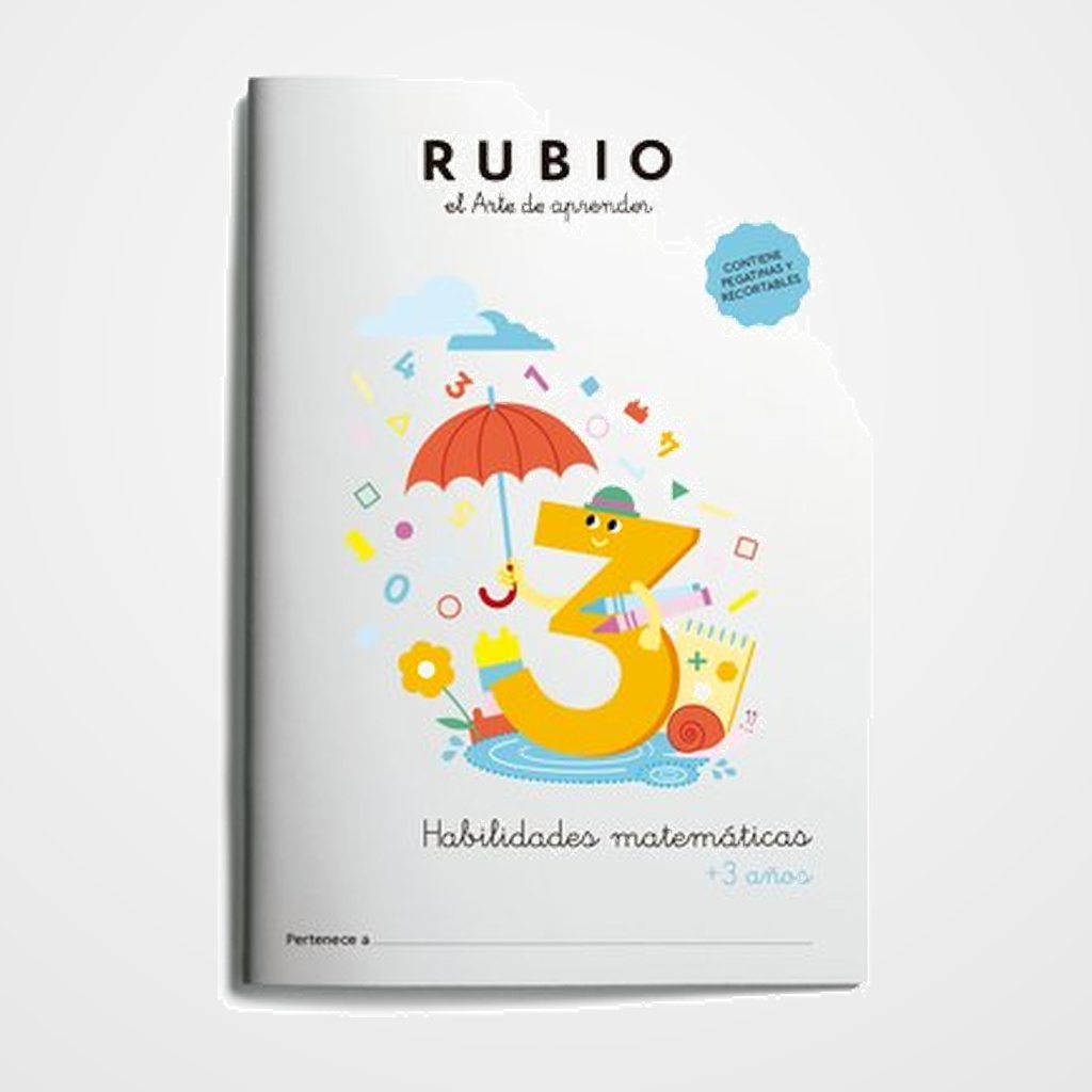 CUADERNO RUBIO A4 HABILIDADES MATEMATICAS (+3 años)