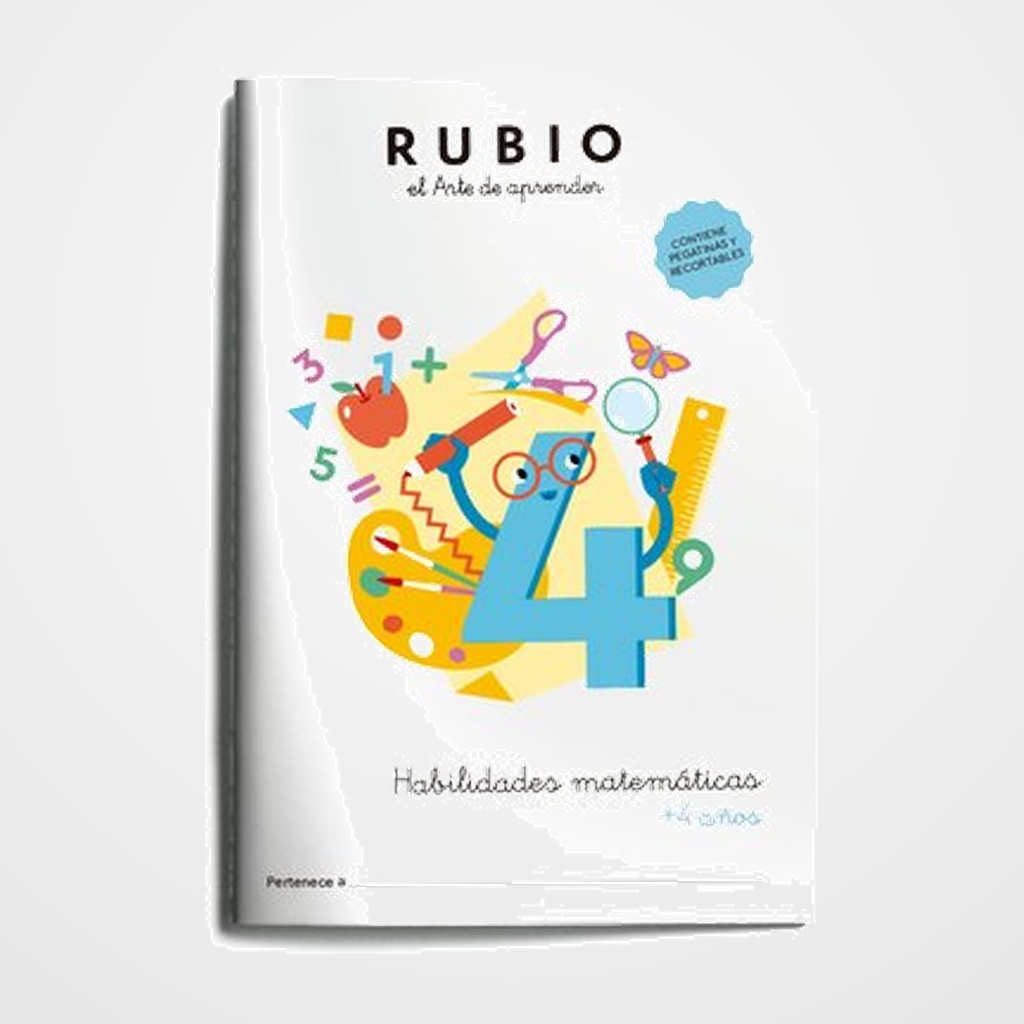 CUADERNO RUBIO A4 HABILIDADES MATEMATICAS (+4 años)