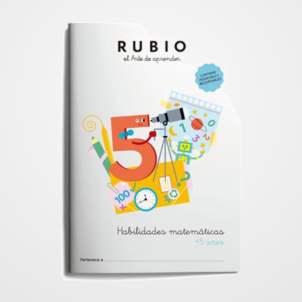 CUADERNO RUBIO A4 HABILIDADES MATEMATICAS (+5 años)