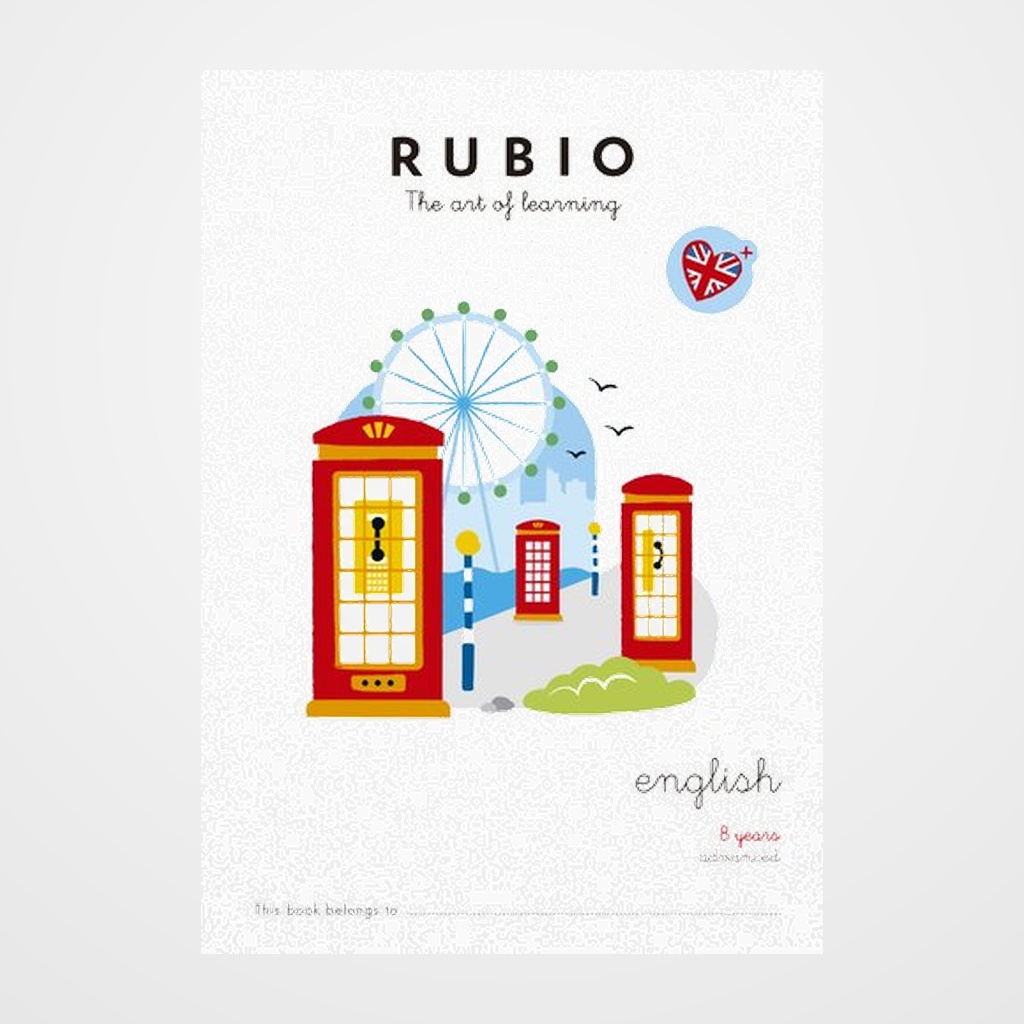 CUADERNO RUBIO A4 in ENGLISH ADVANCED 8 (7-8 años)