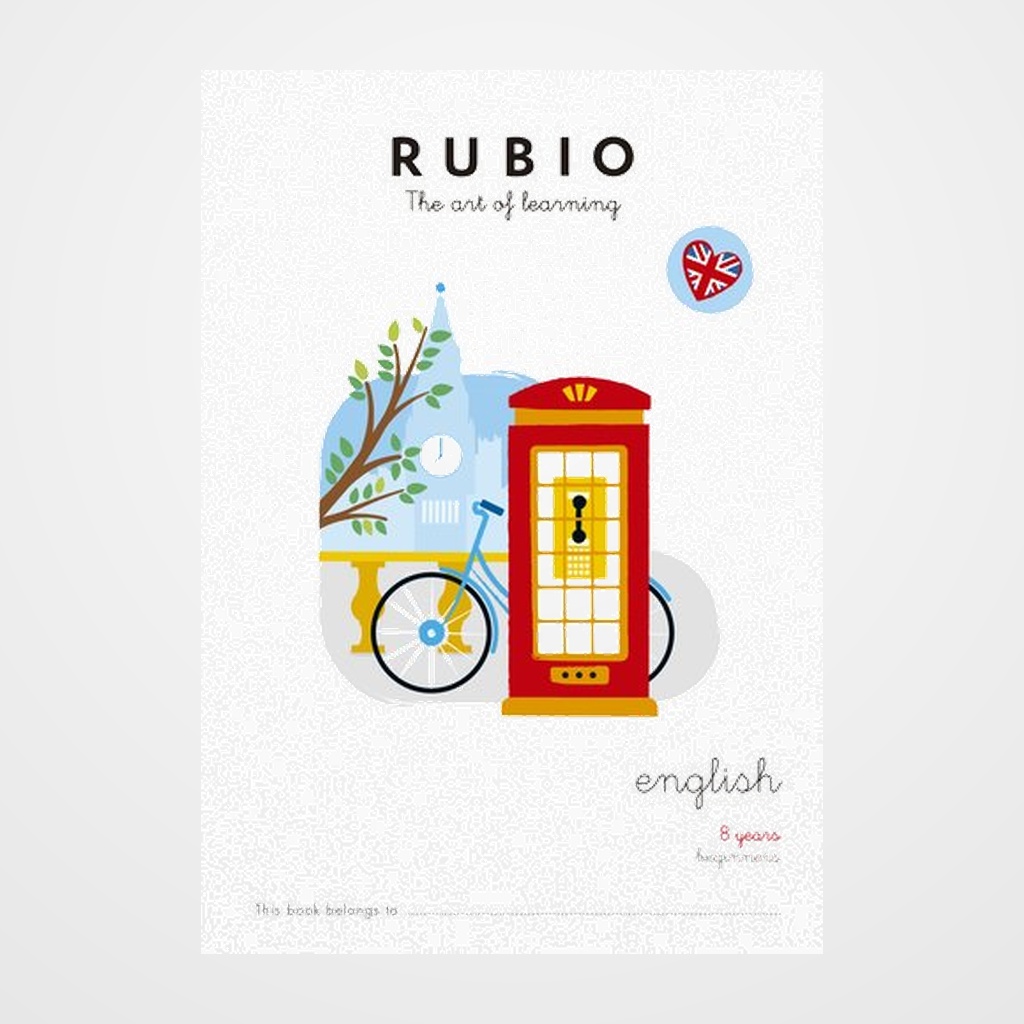 CUADERNO RUBIO A4 in ENGLISH BEGINNERS 8 (7-8 años)