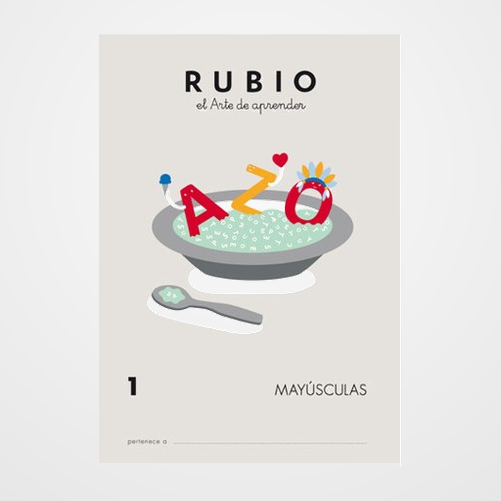 CUADERNO RUBIO A4 MAYUSCULAS Nº 1 (3-4 años)