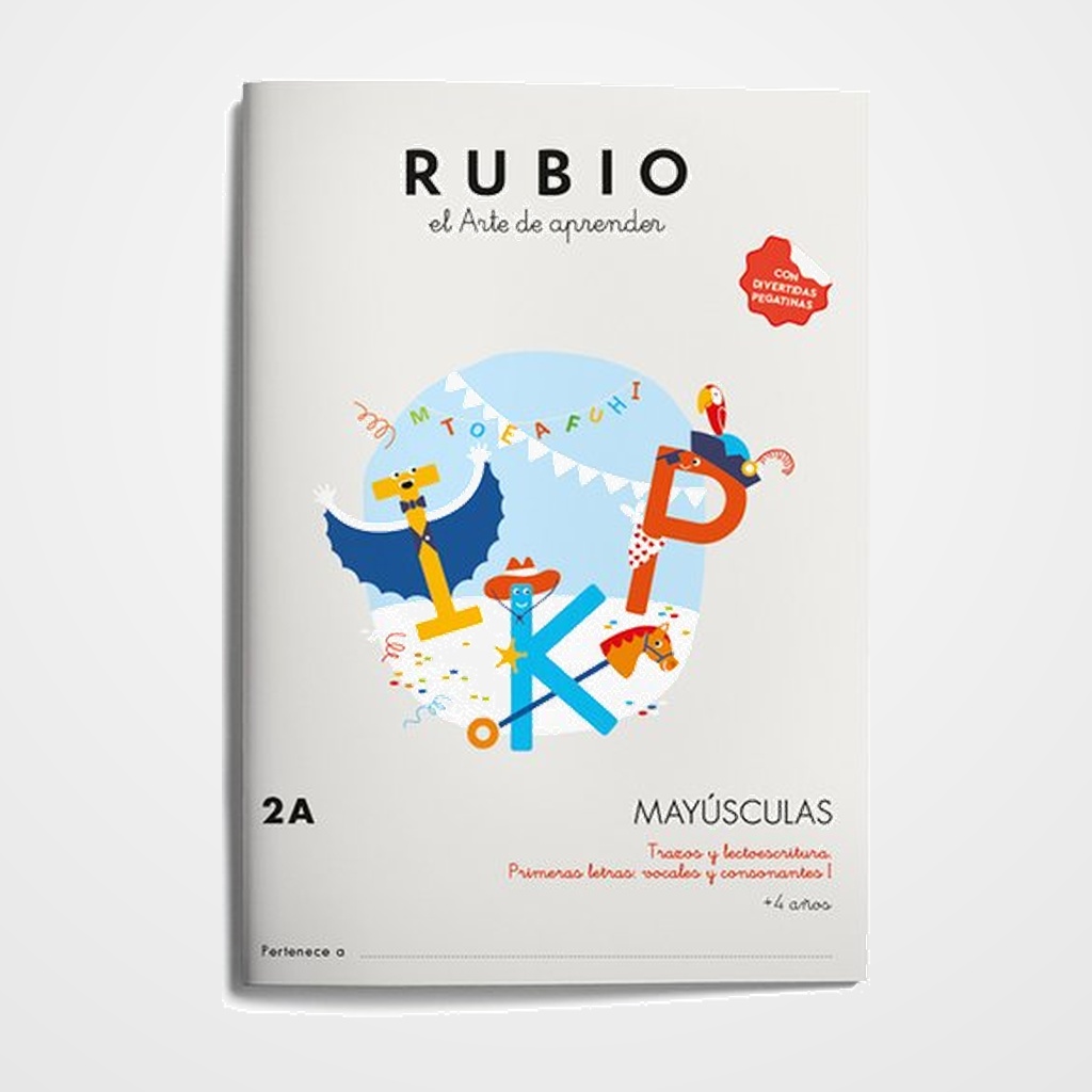 CUADERNO RUBIO A4 MAYUSCULAS 2A (+4 años)