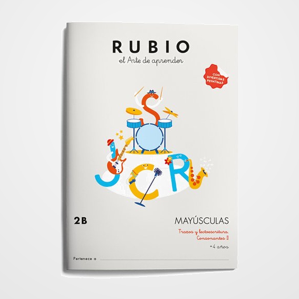 CUADERNO RUBIO A4 MAYUSCULAS 2B (+4 años)