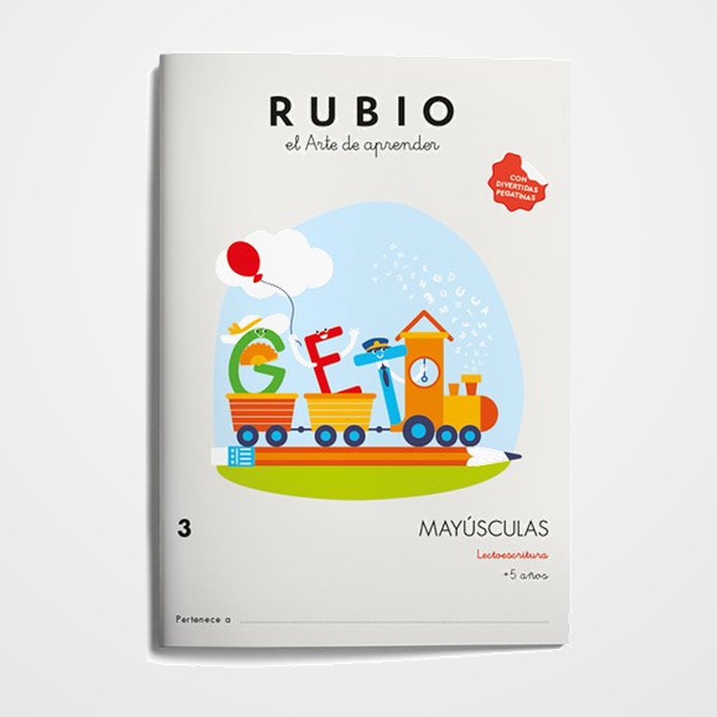 CUADERNO RUBIO A4 MAYUSCULAS 3 (+5años)