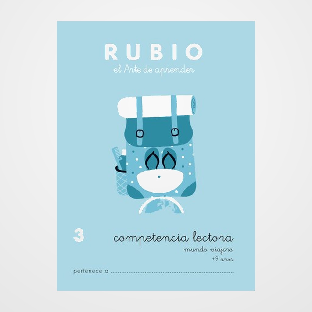 CUADERNO RUBIO A5 COMPETENCIA LECTORA Nº 3 - MUNDO VIAJERO (+9 años)