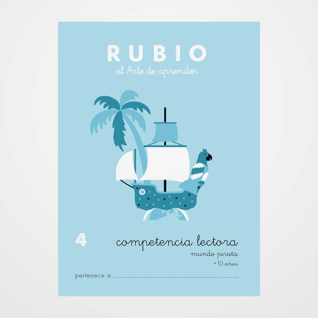 CUADERNO RUBIO A5 COMPETENCIA LECTORA Nº 4 - MUNDO PIRATA (+9 años)