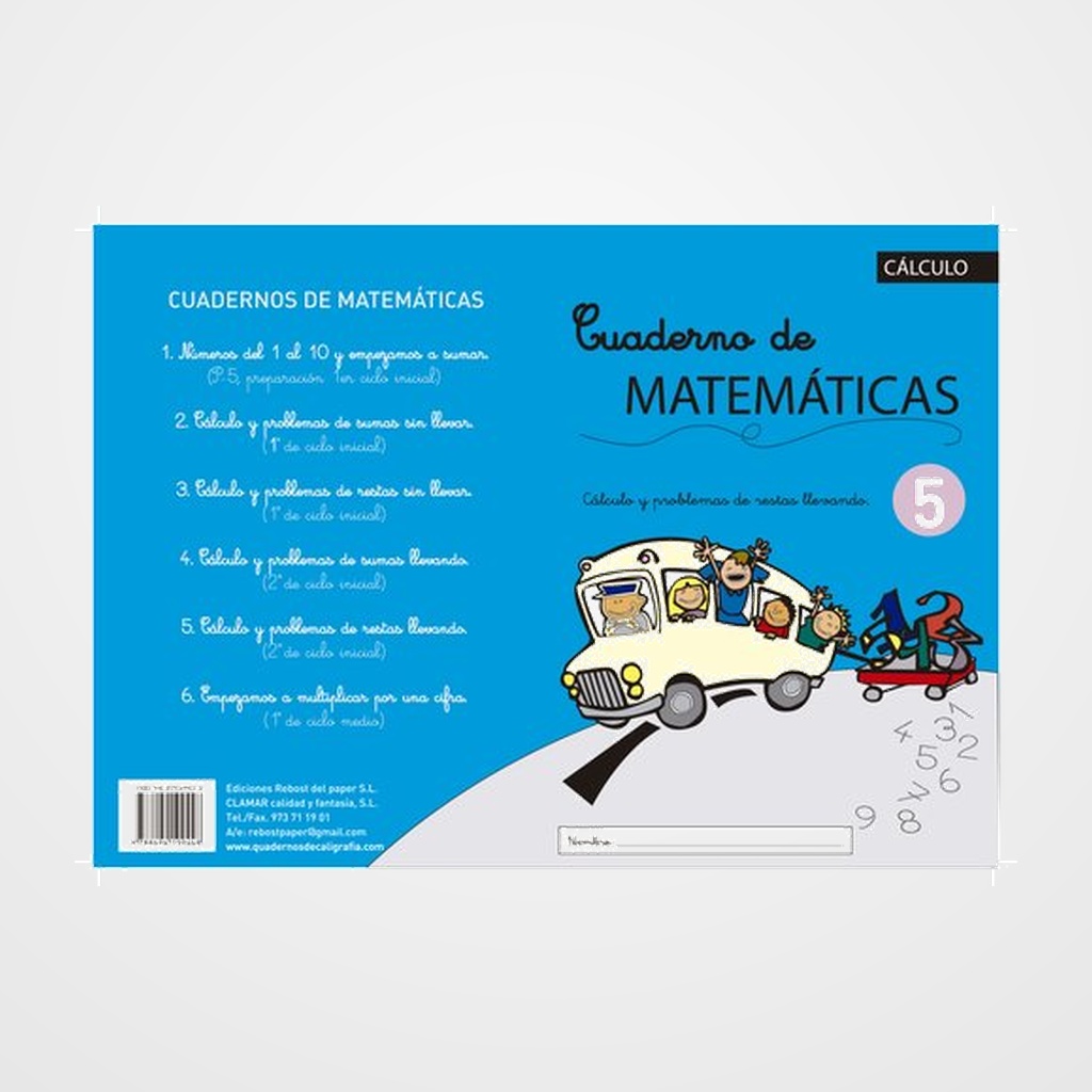 [12607022] CUADERNO REBOST (CAS.) MATEMATICAS Nº 5