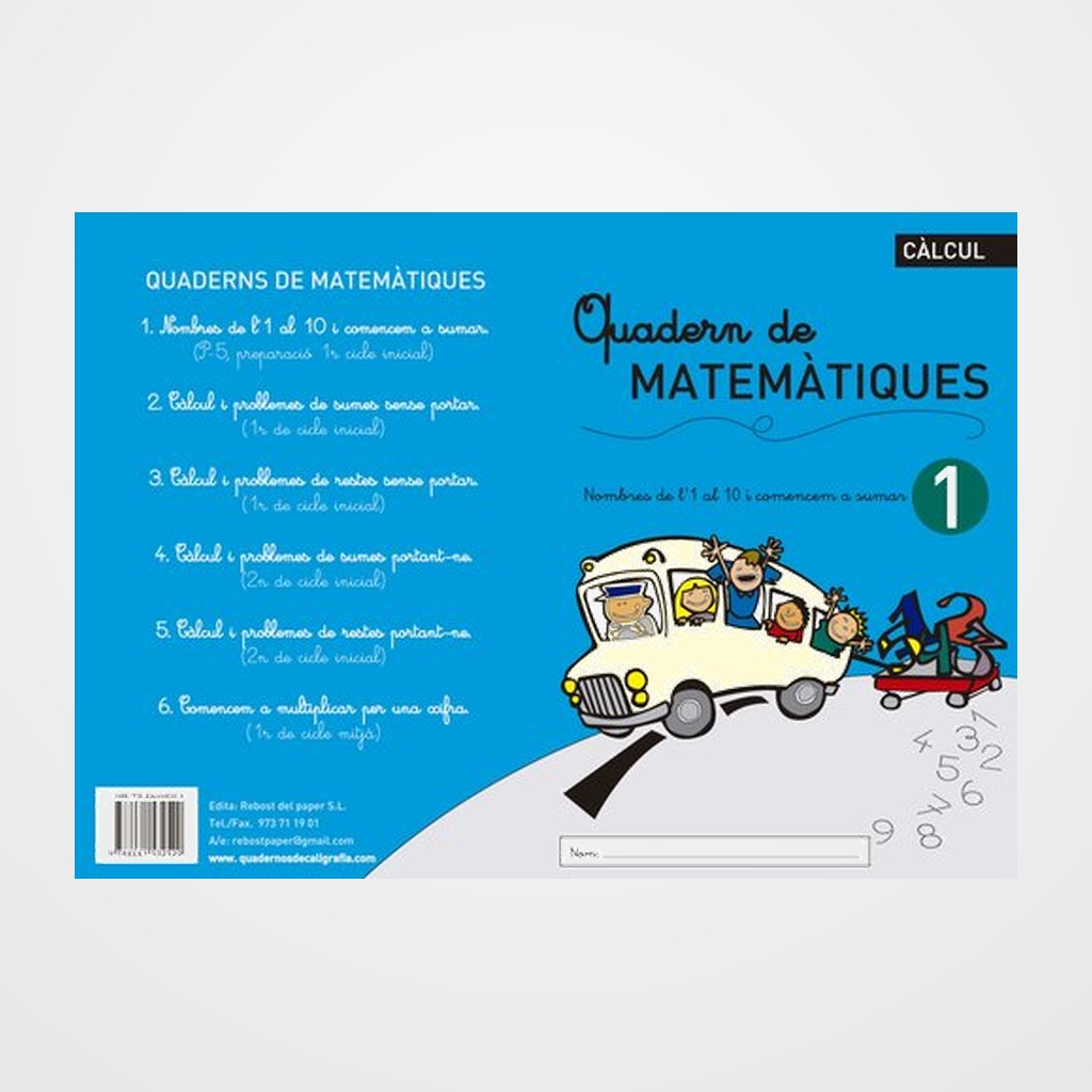 [12607042] CUADERNO REBOST (CAT.) MATEMATIQUES Nº 1