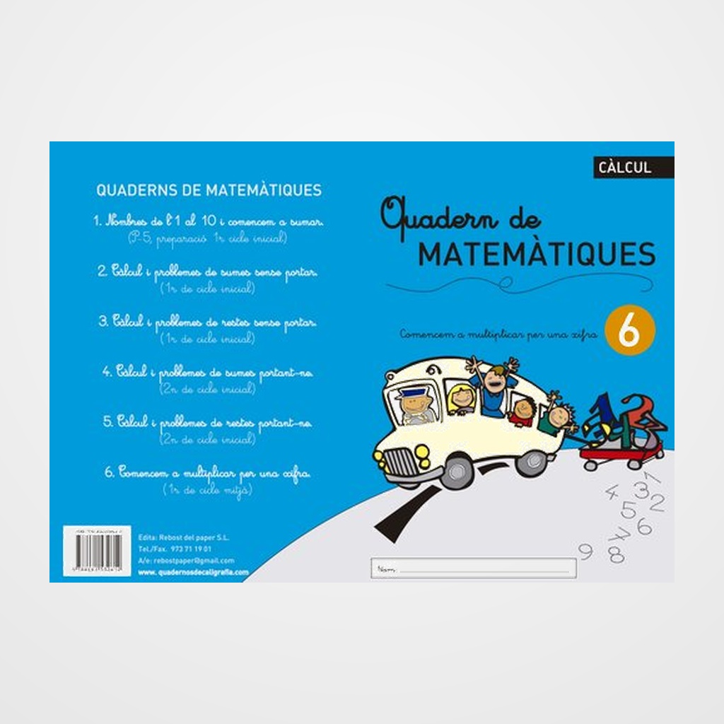 CUADERNO REBOST (CAT.) MATEMATIQUES Nº 6