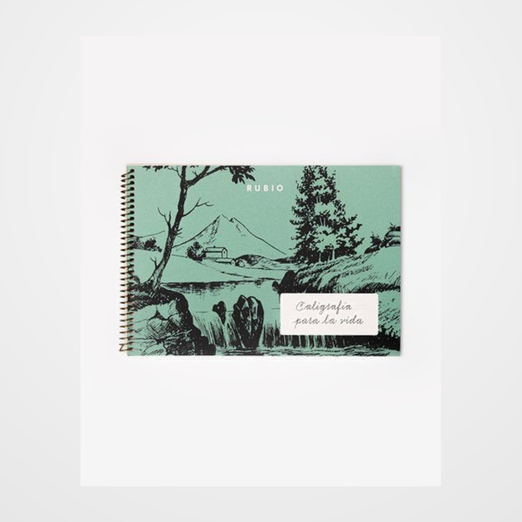 CUADERNO RUBIO 160x230 HORIZONTAL ESPIRAL CALIGRAFIA PARA LA VIDA VOL.1 (+12 años)