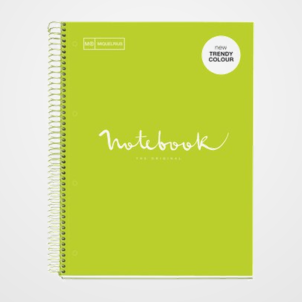 BLOC MIQUELRIUS EMOTIONS NOTEBOOK 1 micro.tapa EXTRA A4 80h 90g CUADRIC.5x5 LIMA