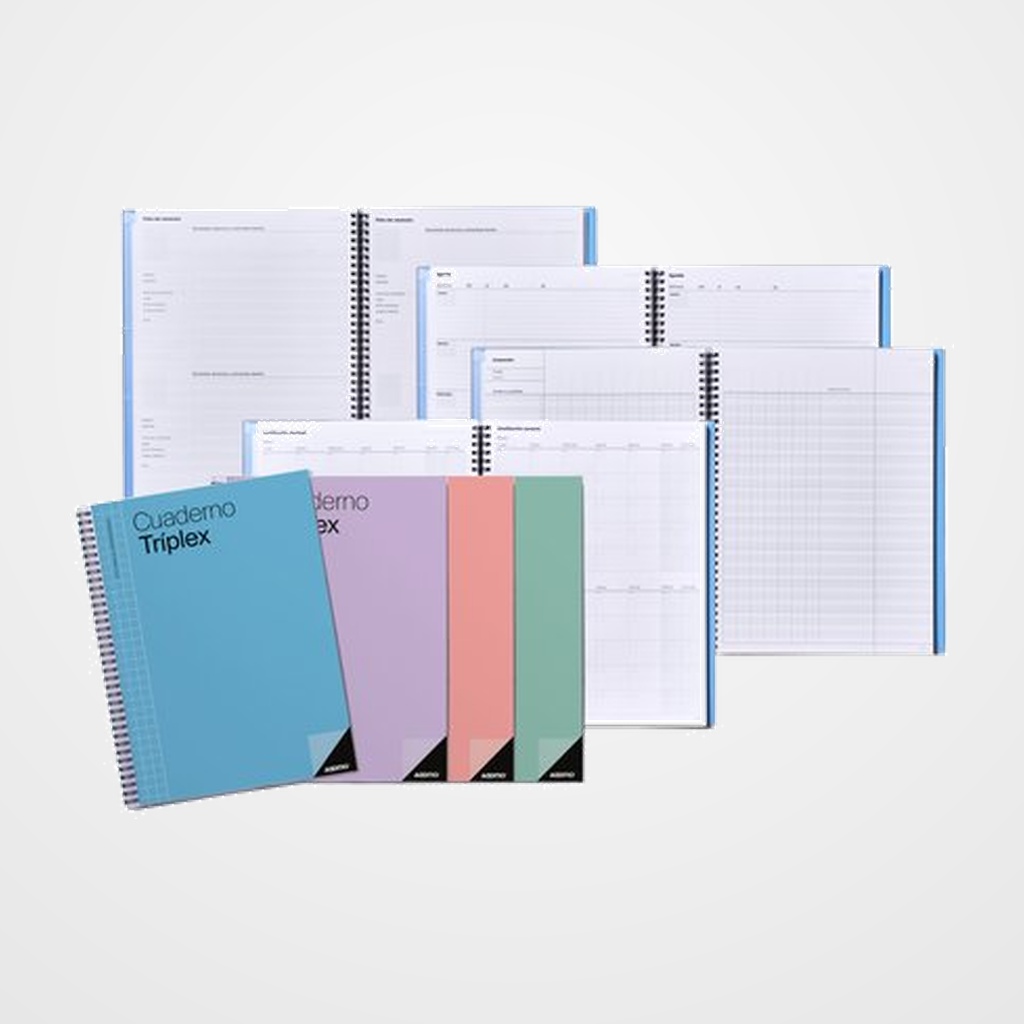 CUADERNO PROFESOR ADDITIO TRIPLEX 225x310 SURTIDO