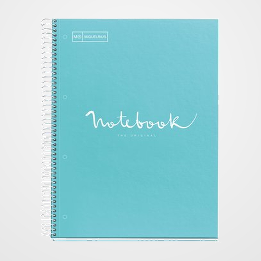 BLOC MIQUELRIUS EMOTIONS NOTEBOOK 1 micro.tapa EXTRA A4 80h 90g DOTS AZUL CIELO
