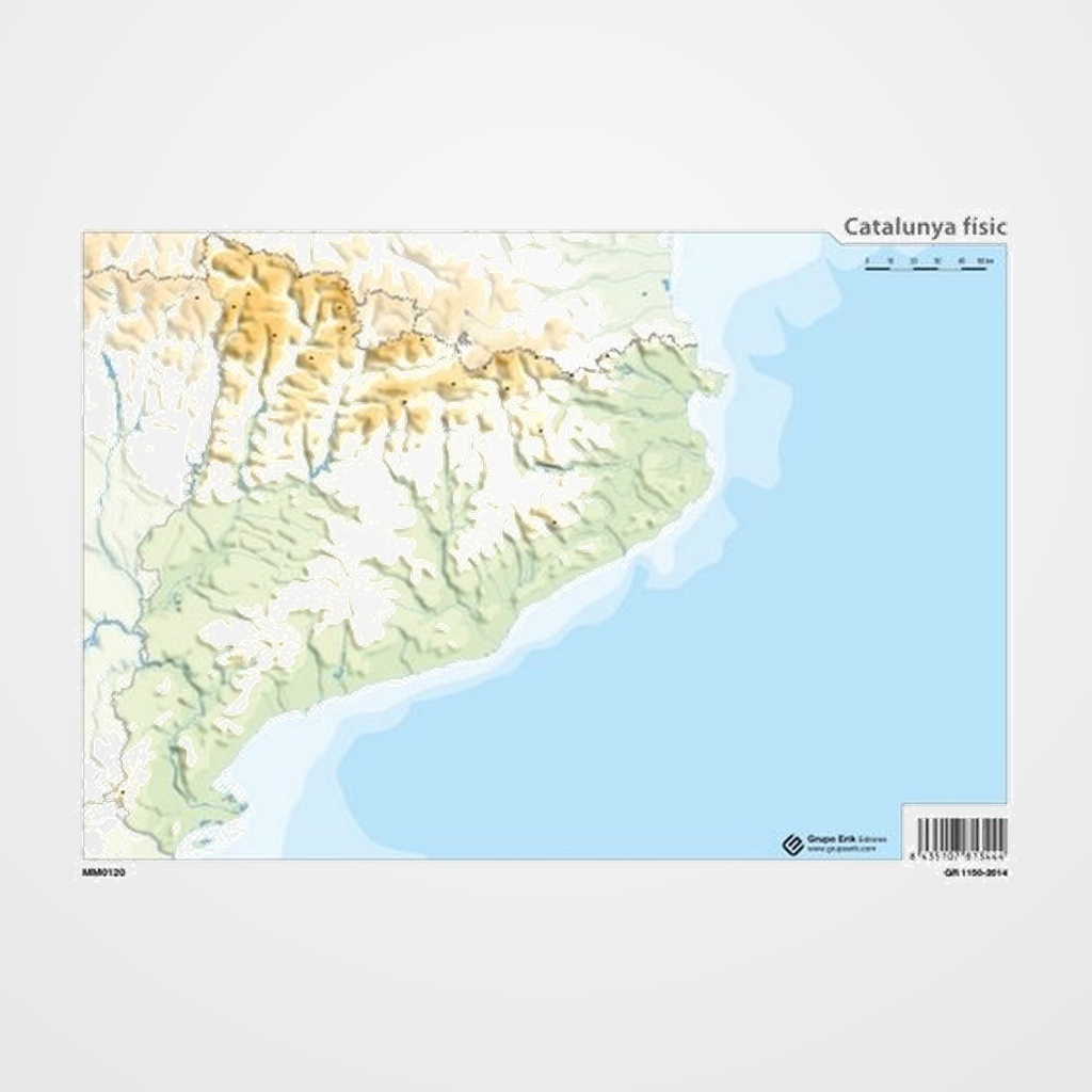 MAPA MUDO ERIK COLOR FISICO CATALUNYA