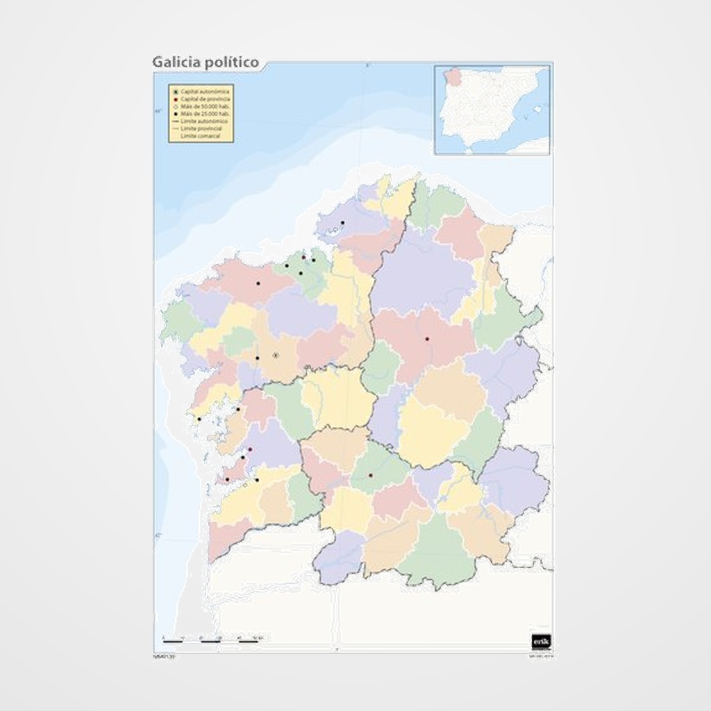 MAPA MUDO ERIK COLOR POLITICO GALICIA