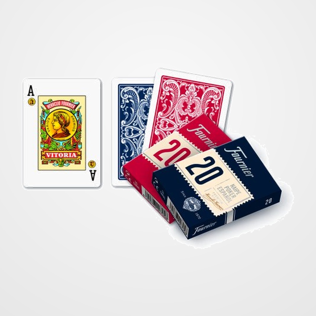 BARAJA Nº  20  55 CARTAS POKER ESPAÑOLAS