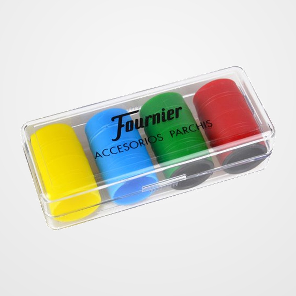 JUEGO FICHAS PARCHIS 4 JUGADORES CAJA PLASTICO