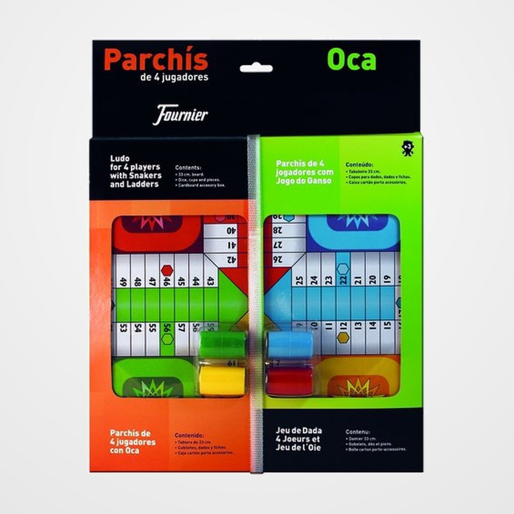 JUEGO PARCHIS OCA 33 CTM. CON ACCESORIOS