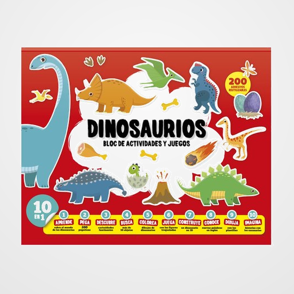 JUEGO IMAGILAND BLOC DE ACTIVIDADES Y JUEGOS DINOSAURIOS