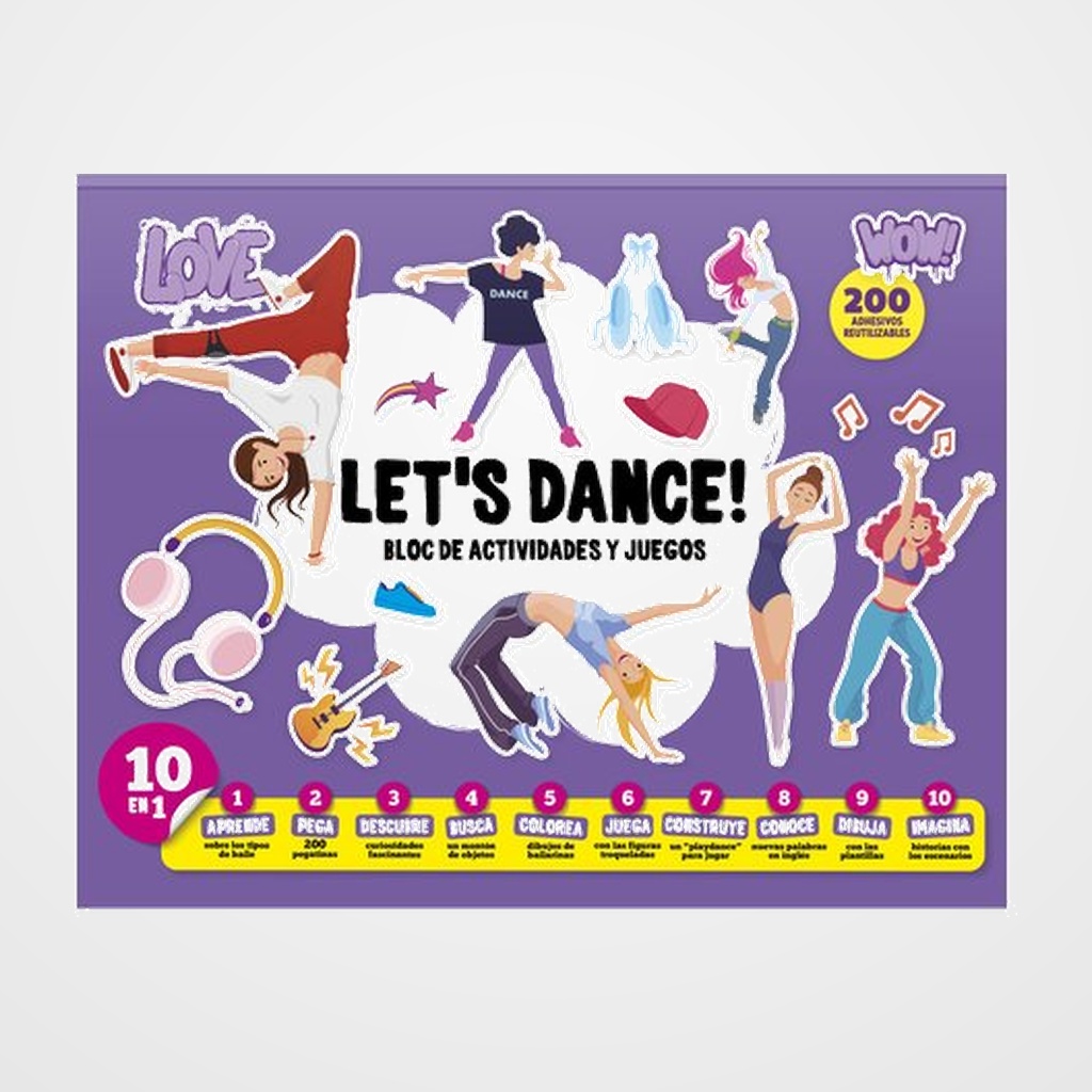 JUEGO IMAGILAND BLOC DE ACTIVIDADES Y JUEGOS LET´S DANCE