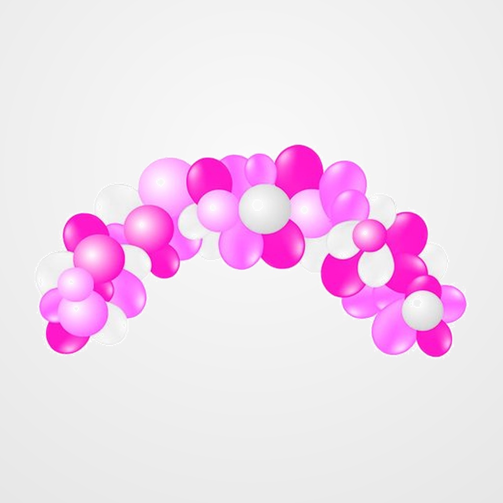 GUIRNALDA VIVALLOONS COLORES PASTEL ROSA