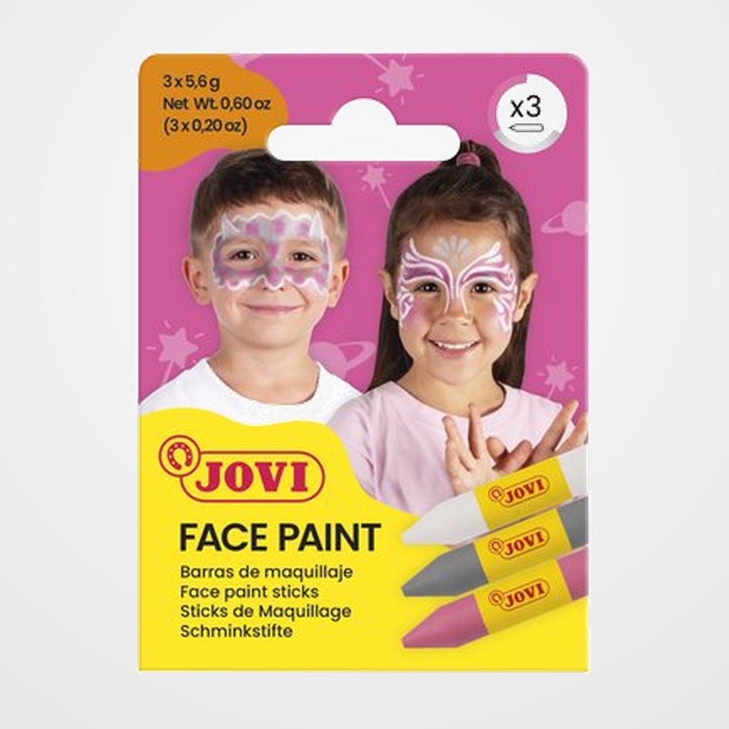 MAQUILLAJE JOVI BARRA FACE PAINT FANTASY ESTUCHE de 3