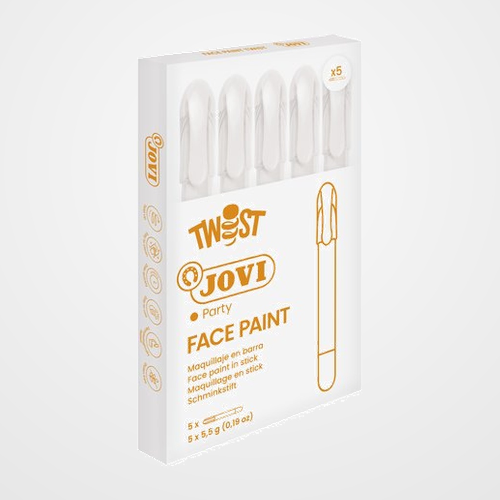 MAQUILLAJE JOVI BARRA TWIST MAKE de 5,5 g CAJA de 5 BLANCO