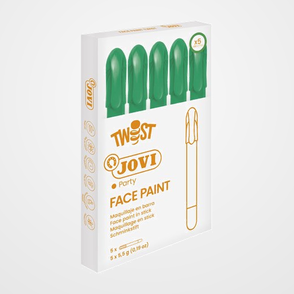 MAQUILLAJE JOVI BARRA TWIST MAKE de 5,5 g CAJA de 5 VERDE