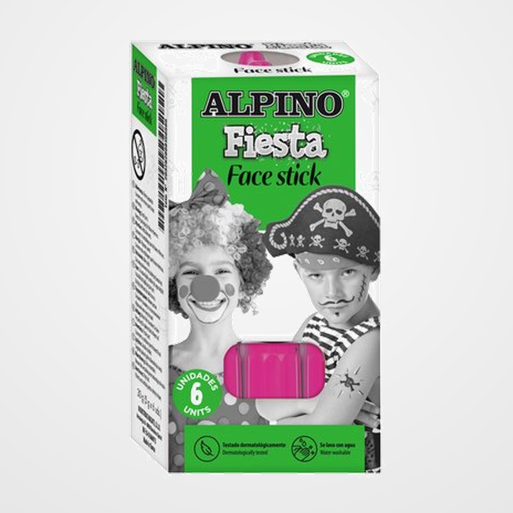 MAQUILLAJE ALPINO FIESTA FACE STICK BARRA de 5 gr. ROSA