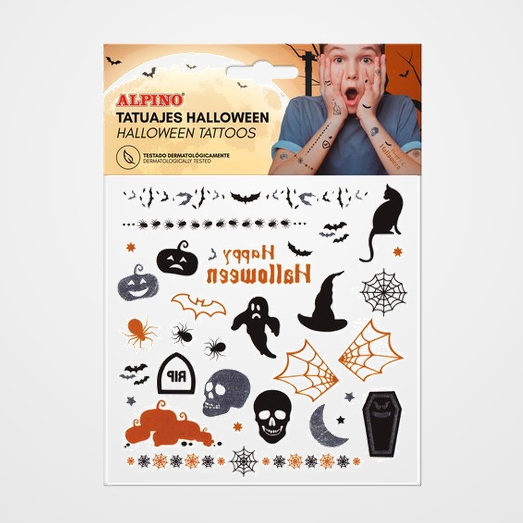 MAQUILLAJE ALPINO TATUAJES TEMPORALES HALLOWEEN