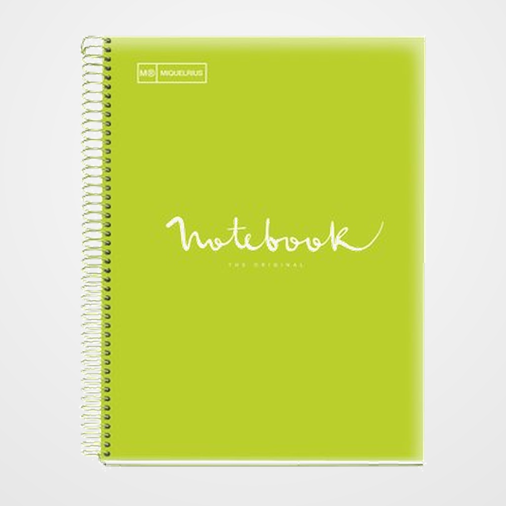 BLOC MIQUELRIUS EMOTIONS NOTEBOOK 8 micro.tapa PP A4 160h 90g CUADRIC.5x5 LIMA