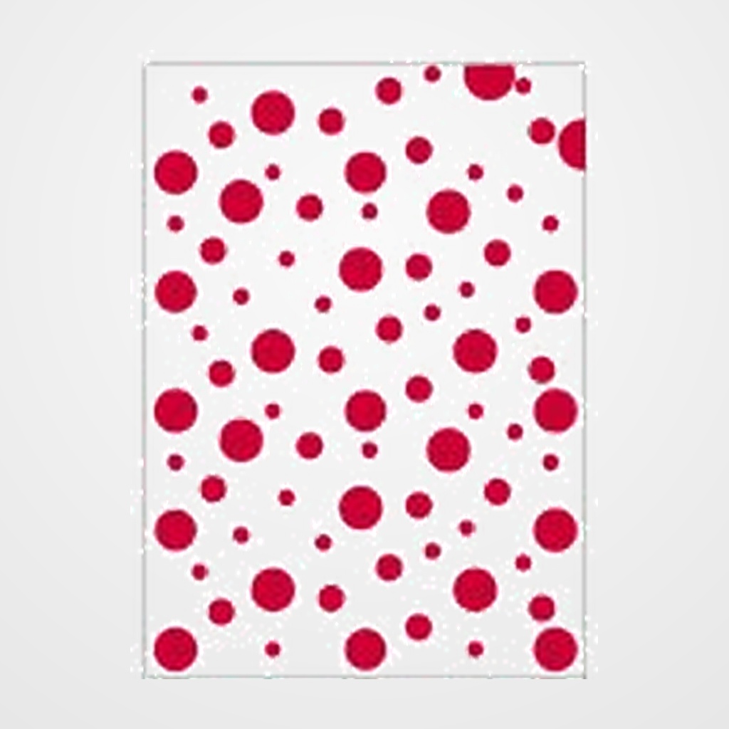 BOLSA DISFRAZ 65x90 cm. IMPRESA TOPOS ROJO