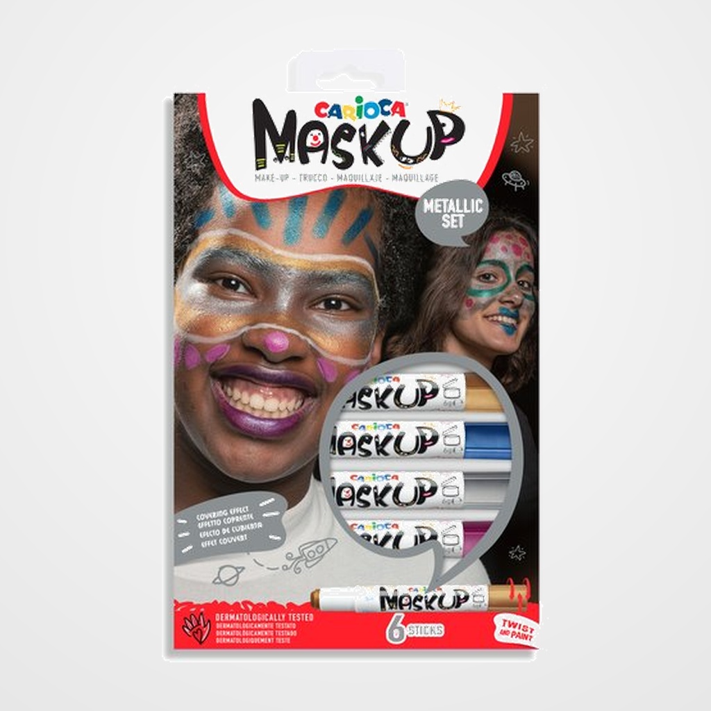 MAQUILLAJE CARIOCA BARRA METALLIC SET de 6