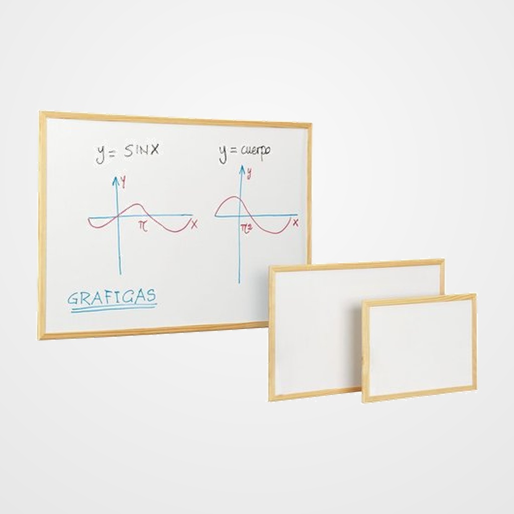 PIZARRA BLANCA FAIBO ECONOMICA MARCO PINO 40x60 cm