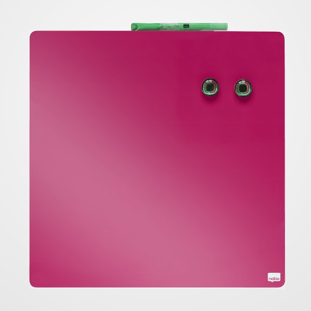 PIZARRA HOGAR MAGNETICA NOBO 36x36 cm ROSA