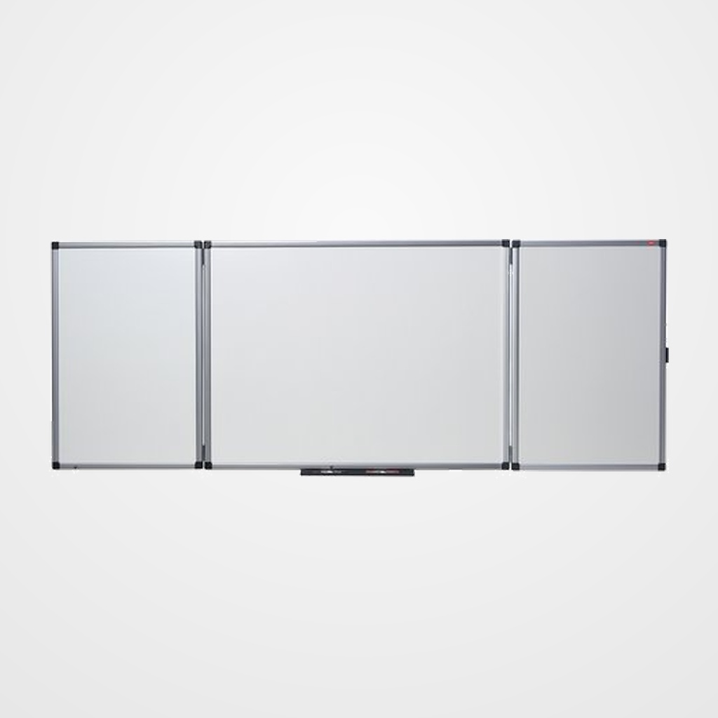 PIZARRA BLANCA MAGNETICA NOBO TRIPTICA VITRIFICADA 120x150 cm (ABIERTA 240x150 cm)