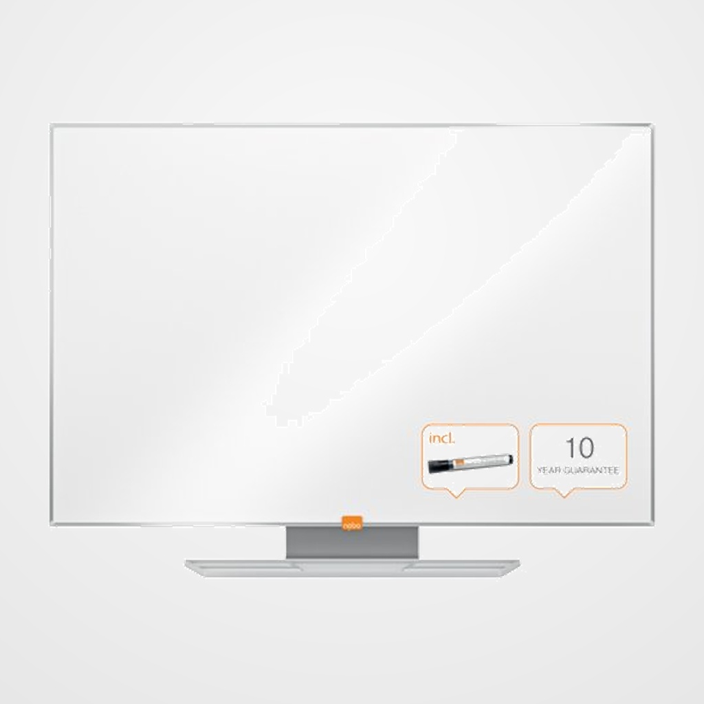 PIZARRA BLANCA MELAMINA NOBO ESSENCE MARCO ALUMINIO  90x60 cm